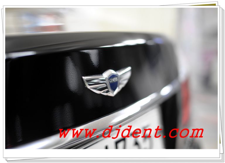 제네시스 유리막 코팅입니다